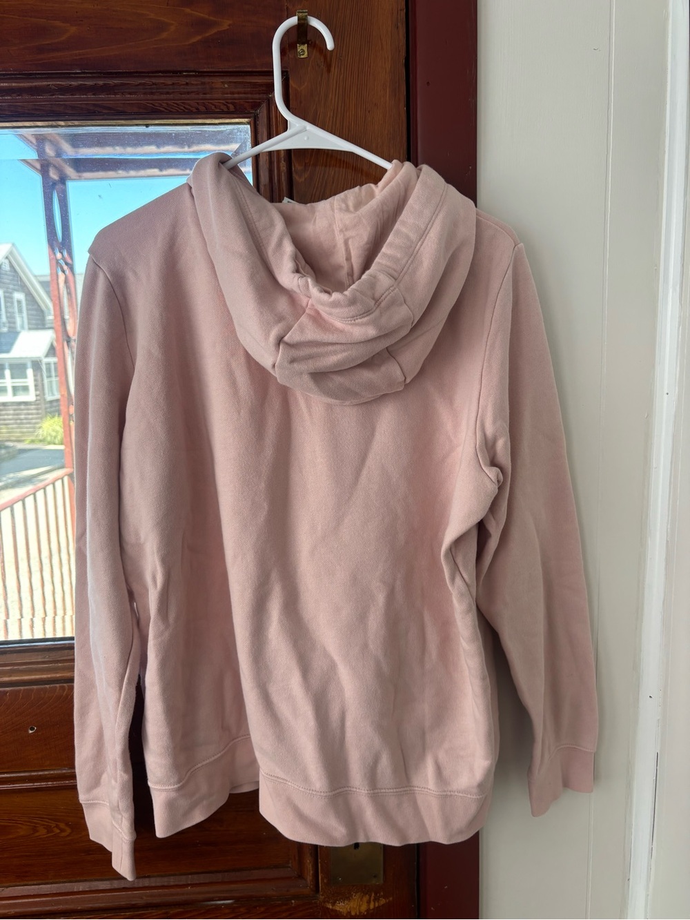 Nike Women’s Light Pink Fleece Pullover Hoodie LARGE - Picture 4 of 4